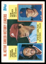 1984 Topps NL Active Career Victory Leaders - Steve Carlton/Fergie Jenkins/Tom