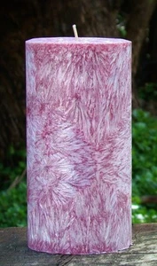 MASSIVE 400hr 1.7kg PATCHOULI, LAVENDER & HEMP LEAVES Scented HUGE PILLAR CANDLE - Picture 1 of 24