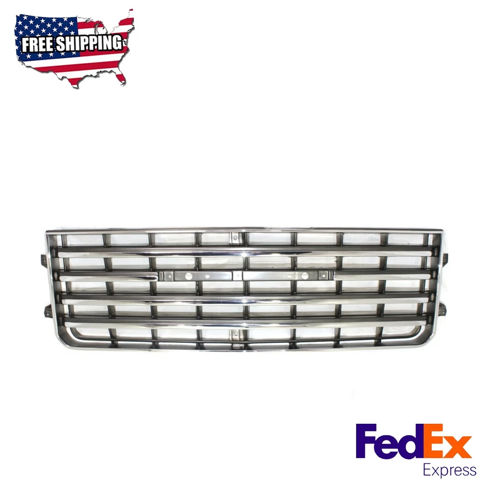 Grelha cromada, conjunto de plástico compatível com Toyota Land Cruiser 1981-1987 - Imagem 1 de 4