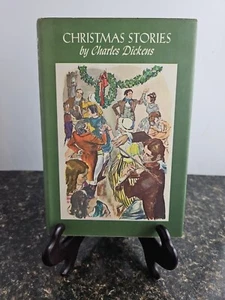 Vintage Hardcover Christmas Stories by Charles Dickens Junior Deluxe Book Club - Picture 1 of 17
