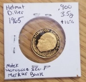 *Rarely Seen* - Winston Churchill Gold Coin/Medal - Bild 1 von 2