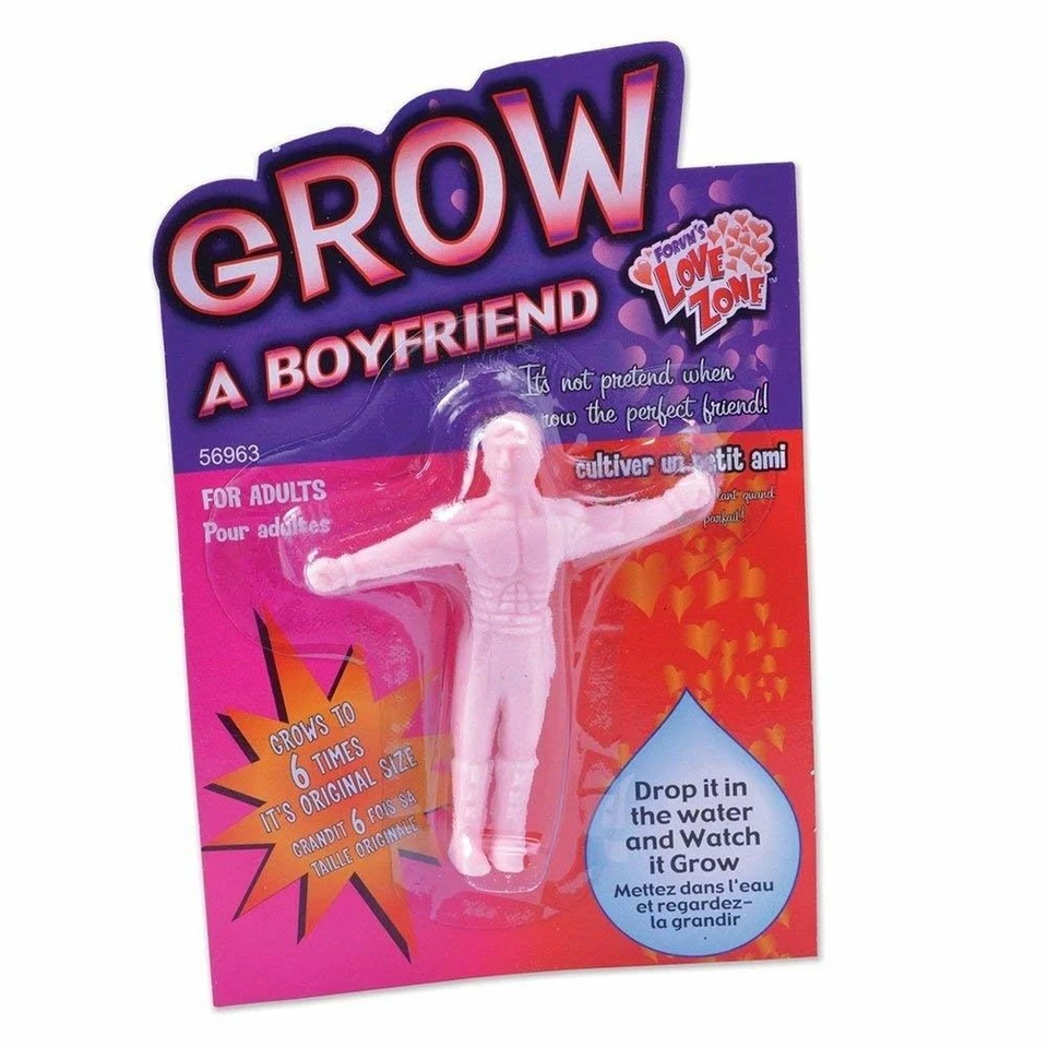 GROW YOUR OWN BOYFRIEND MAN FUNNY JOKE PRANK WOMENS LADIES FRIENDS GAG PRESENT A