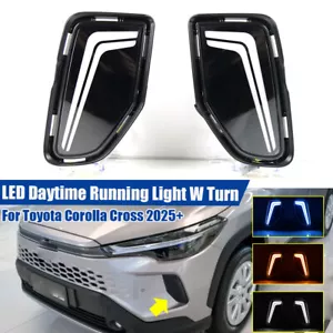 Front Side LED Daytime Running Lights For Toyota Corolla Cross 2025+ Facelift - Picture 1 of 8