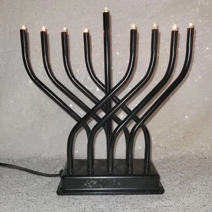 Contemporary Reflections LED Electric Chanukah Menorah Hanukah Menora 9” Judaica - Picture 1 of 12