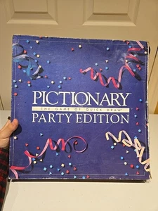 Pictionary Party Edition Board Game 1989 USED - Picture 1 of 4