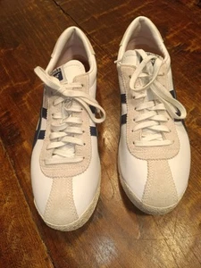 ASICS ONITSUKA TIGER STRIPES SCHUH TURNSCHUHE SNEAKER GRÖSSE 41.5 WEISS BLAU - Bild 1 von 6