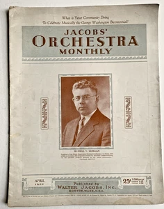 Jacobs Orchestra Monthly Apr 1932 Pacific Coast Band Orchestra Camp Big Creek CA - Picture 1 of 6