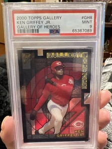 2000 Topps Gallery Ken Griffey Jr #GH8 Gallery of Heroes Cincinnati Reds PSA 9 - Picture 1 of 3
