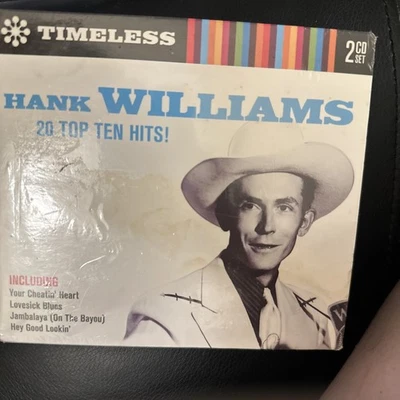 TIMELESS HANK WILLIAMS #1 COUNTRY HITS 2 CD SET (20 TOP TEN HITS) — 第 1/2 张图片