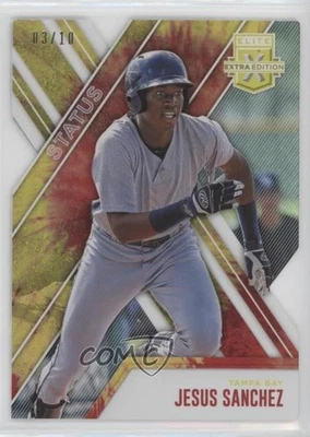 2017 Panini Elite Extra Edition Status Tie-Dye Die-Cut /10 Jesus Sanchez #122 - Image 1 of 2