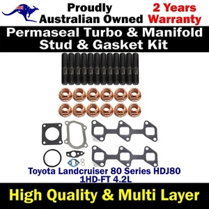 Permaseal MLS-R Turbo&Manifold Studs&Gasket For Toyota Landcruiser HDJ80 4.2L - Bild 1 von 11