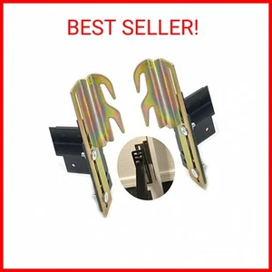 2 Pcs 711 Bed Frame Bolt On to Hook On Conversion Brackets for Headboard with Ha - Picture 1 of 2
