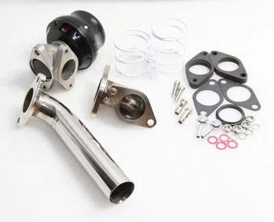 Exterior Azul 35/38MM ADJ. Turbo Wastegate + tubo de descarga + adaptador de entrada de codo Foto 1 de 4