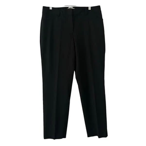 Talbots Outlet Pants Women's Curvy Straight Leg Slimming Black Trousers 12 - Picture 1 of 8