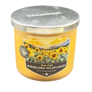 Goose Creek Wind Blown Wildflowers 3 Docht Kerze 14,5 oz Meadow Greens Citrus - Bild 1 von 11