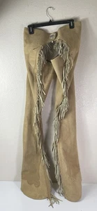 Leather Chaps Women's Hand Crafted Suede Pants Western Wear size S/M Unbranded - Picture 1 of 24