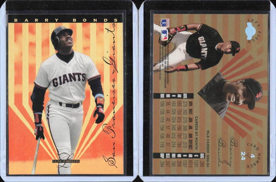1995 Leaf Limited Gold #4 Barry Bonds San Francisco Giants - Image 1 of 1