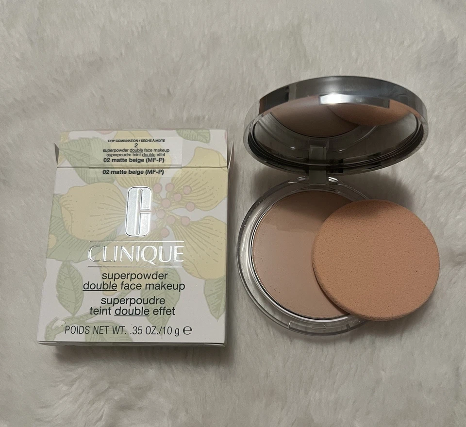 Clinique Superpowder Double Face Makeup 02 Matte Beige MF-P 0.35 OZ - Image 1 of 1