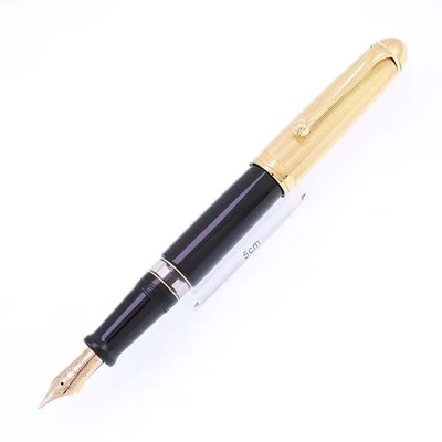 Pluma Estilográfica AURORA 88 Chapada en Oro 801 Resina Plumín M 14K Herramienta de Escritura Instrumento Foto 1 de 4