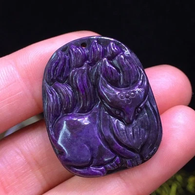 Colgante Gemas Sudáfrica Sugilita Púrpura Natural 30.7*24.8*6.8mm Foto 1 de 4