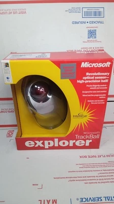 VTG Microsoft Trackball Explorer Mouse D68-00007 Sealed Pkg! Unopened! - Image 1 of 3