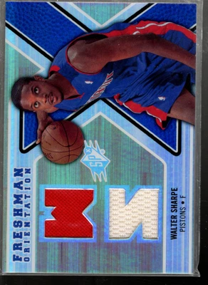 A8826- 2008-09 SPx Freshman Orientation #FOWS Walter Sharpe Jersey - NM-MT - Image 1 of 2