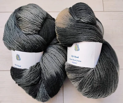 Fly Dyed Wool | Hand Dyed Worsted Yarn Lot | 17.5 oz | Same Dye Lot - Image 1 of 4
