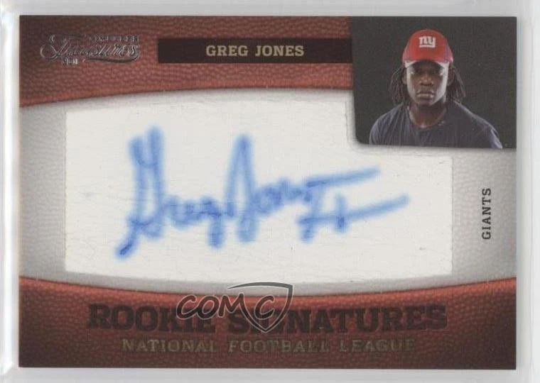 2011 Panini Timeless Treasures Rookie Signatures /299 Greg Jones #160 Auto - Image 1 of 2