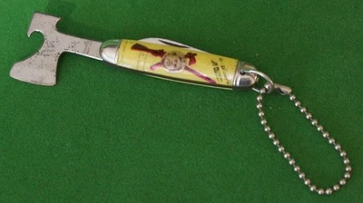 Navaja de bolsillo y hacha Davy Crockett vintage años 50 *Fess Parker *Disney Foto 1 de 4