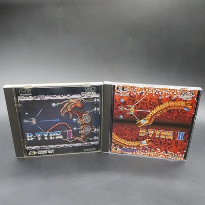 R Type 1 2 PC Engine HuCard with Manual 2 Games Set Japanese Version - Image 1 of 4