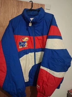 Abrigo Vintage Logo 7 Kansas Jayhawks XL Hombre (Sin Capucha) LEER Ver Fotos Foto 1 de 4