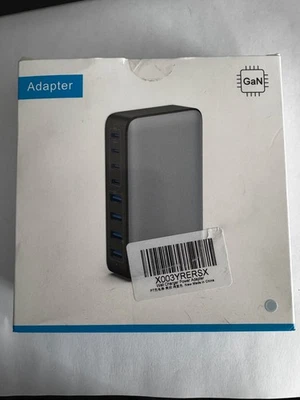 Bloque Cargador 200W USB C, Estación de Carga Rápida GaN III 8 Puertos USB C Foto 1 de 4