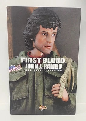 Figura Hot Toys MMS46 RAMBO First Blood John Rambo Sylvester Stallone con caja Foto 1 de 4