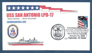 GREYTCOVERS NAVAL COVER USS SAN ANTONIO LPD-17 COMMISSIONING 14 JAN 2006 - Picture 1 of 1