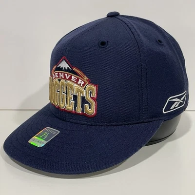 Gorra de colección Denver Nuggets Reebok ajustada talla 7 3/8 azul marino 100 % lana NBA Foto 1 de 4