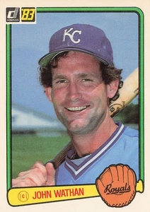 1983 Donruss #86 John Wathan - Picture 1 of 2