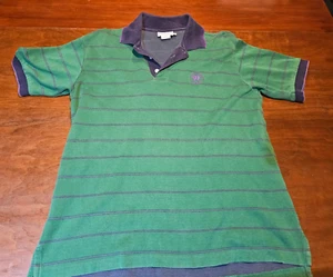 Polo Wimbledon grün & blau gestreift Größe M - Bild 1 von 3