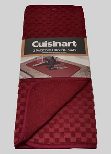 Cuisinart Tappetini Asciugapiatti Cucina Mirtillo 2 Confezioni 18x24" Grandi Massiccio Chevron - Foto 1 di 5