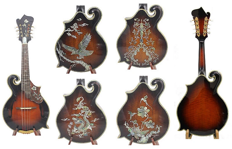 Alulu F5 F Mandolin,Solid Maple wood & spruce top abalone inlay pattern NF5MI37 - Image 1 of 1