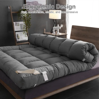 HOTEL QUALITY MATTRESS TOPPER 4INCH / 10CM THICK TOPPERS SINGLE DOUBLE KING - Image 1 of 4