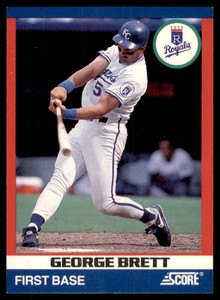 1991 SCORE 100 SUPERSTARS GEORGE BRETT KANSAS CITY ROYALS #85
