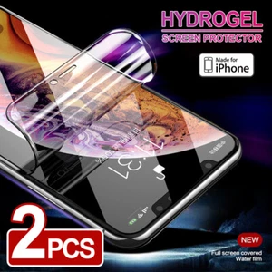 Hydrogel Screen Protector For iPhone 16e 16 15 14 13 12 11 Pro Max Mini Plus XR - Picture 1 of 14