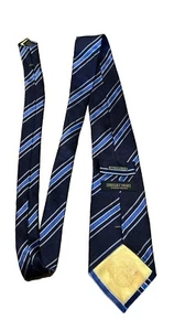 Z Donald Trump Men’s Stripe silk Neck Tie Gold Bar Signature Collection - Picture 1 of 2