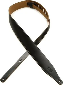 Levy's DM17 Genuine Leather Guitar Strap - XL Black - Picture 1 of 6