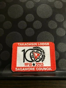 OA TAKACHSIN LODGE 173 1915-2015 100th ANN SAGAMORE COUNCIL PATCH - Picture 1 of 1