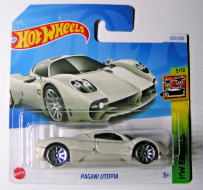 Hot Wheels - Pagani Utopia - White - Short Card - Hw Exotics 2024 - HRY83 - Image 1 of 2