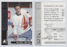 2006-07 In the Game-Used International Ice Signature Series Mike Bossy Auto HOF