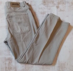 DULUTH Mens Work Pants Size 34 x 32 Brown Straight Fit Trading Co. Chino Wear - Picture 1 of 10