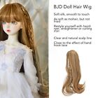 BJD Doll Hair Wig High Temperature Silk Curly With Bangs 1/3 Linen Color UK