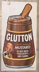 Wacky Packages 1974 GLUTTON Poster - Picture 1 of 1